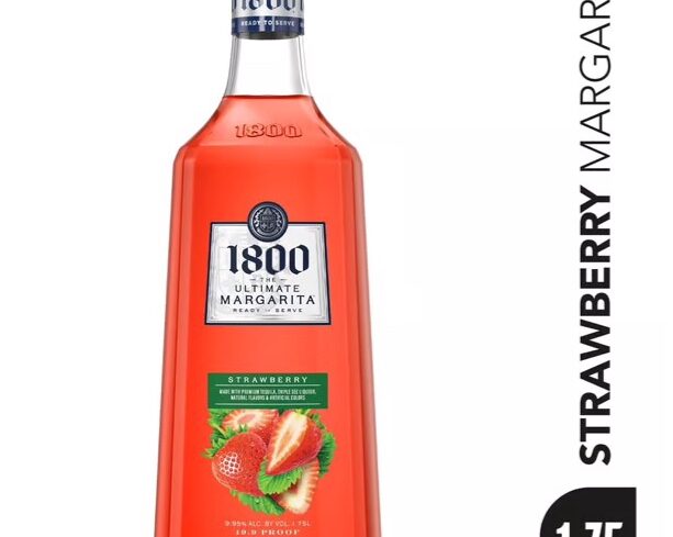 1800 The Ultimate Margarita Strawberry RTD Cocktail Bottle (1.75 L)