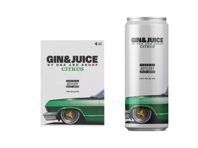 Gin & Juice 5.9% ABV Citrus Cocktail Cans (355 ml x 4 ct)
