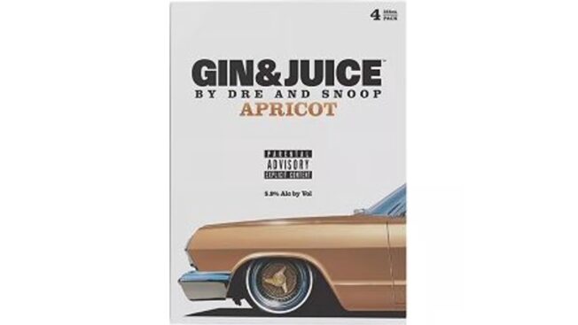 Gin & Juice Apricot by Dre Snoop Cocktail Cans (355 ml x 4 ct)