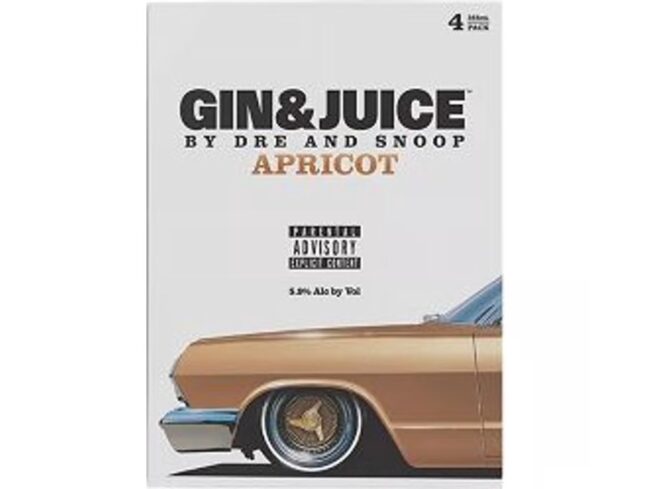 Gin & Juice Apricot by Dre Snoop Cocktail Cans (355 ml x 4 ct)