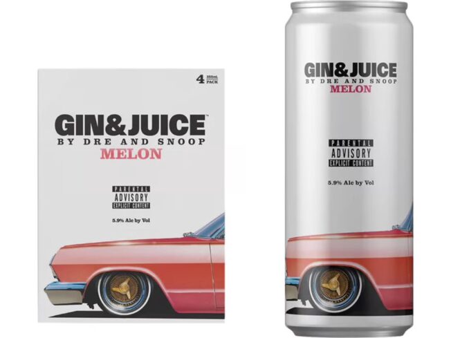 Gin & Juice Melon by Dre Snoop Cocktail RTD Cans (355 ml x 4 ct)