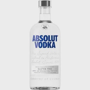 Absolute Vodka all sizes