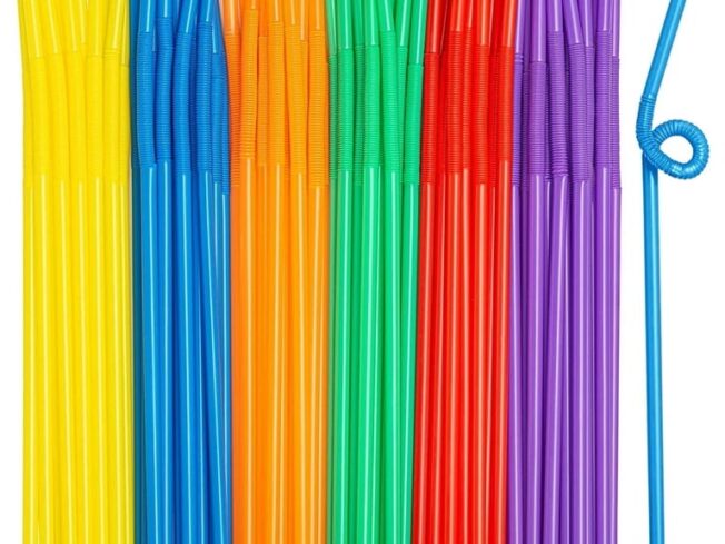 Truestyle Flexible Plastic Straws 100PC