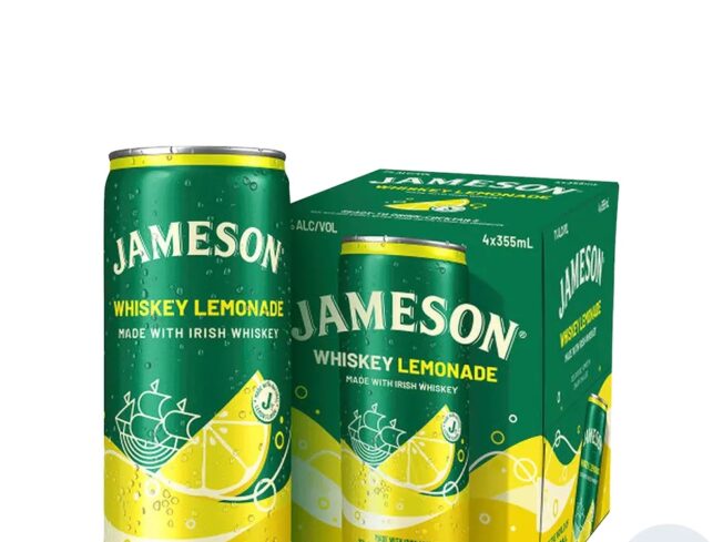 Jameson Whiskey Lemonade Cocktail 4pk-12oz cans
