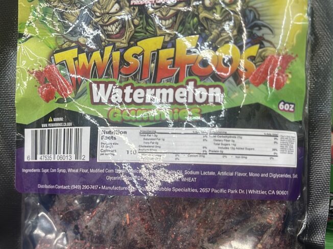 Bombies Twistefoos Watermelon Gummies 6oz