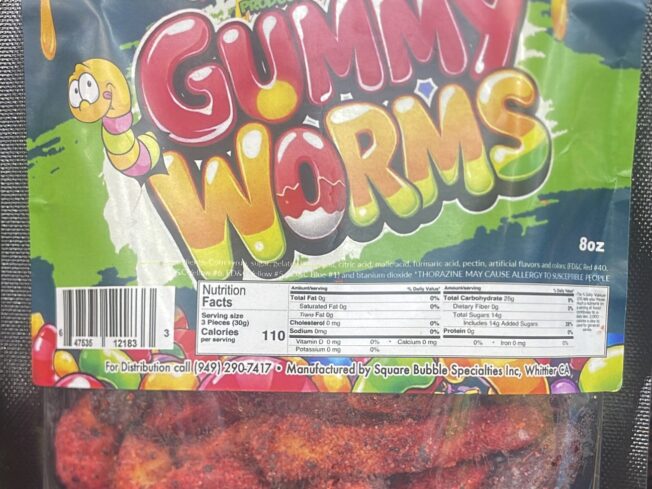 Bombies Gummy Worms 8oz