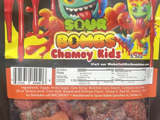 Bombies Sour Bombs Chamoy Kids