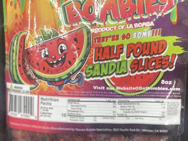 Bombies Half Pound Sandia Slices
