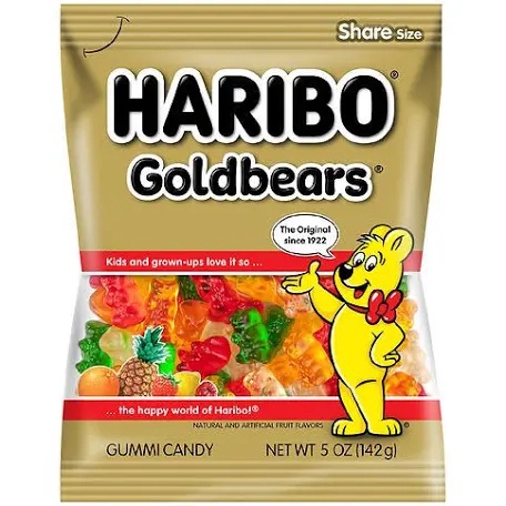 Haribo Goldbears Gummi Candy 5oz