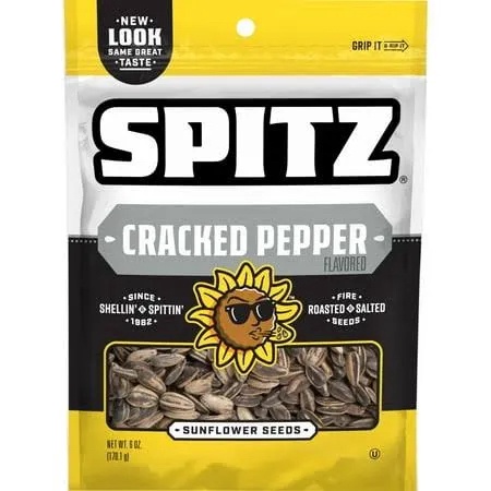 Spitz Cracked Pepper Roasted Salted Seeds 6oz