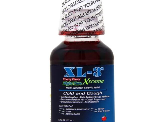 Xl-3 Cherry Flavor Night time Multi - Symptom cold/Flu Relief 6oz
