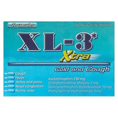 Xl-3 Xtra Cold and Cough 12 Capsules