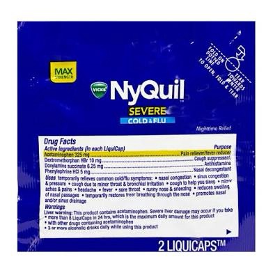 NyQuil Severe Cold &Flu 2 Liquicaps