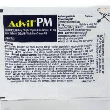 Advil PM 2 Tablets