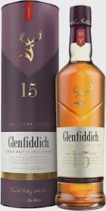 Glenfiddich 15 year single malt scotch whisky 750ml