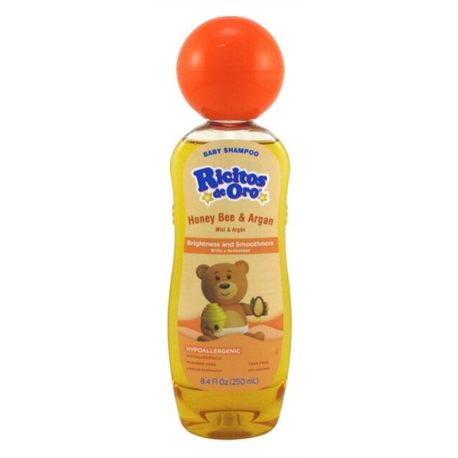 Baby Shampoo Ricitos dec Oro Honey Bee & Argan 8.4 fl oz 25o ml