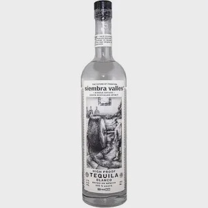 Siembra Valles High proof Tequila Blanco 750ml