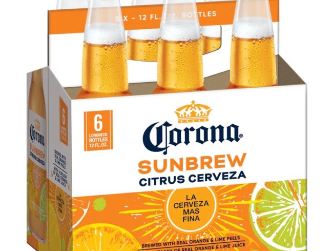 Corona Sunbrew Citrus Cerveza Mexican Import Beer, 6 Pack 12 fl oz Bottles, 4.5% ABV