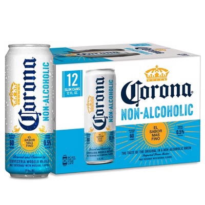 Corona Non-Alcoholic Beer 12-Oz cans 12 pk cans