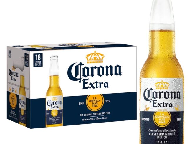 Corona Extra Mexican Lager Import Beer, 18 Pack 12 fl. oz. Bottles, 4.6% ABV