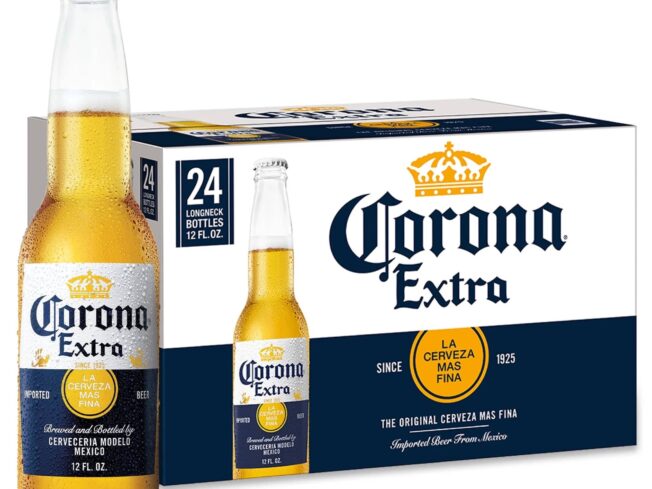 Corona Extra Mexican Lager Import Beer, 24 Pack 12 fl. oz. Bottles, 4.6% ABV
