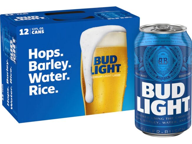 Bud light 12 pk cans