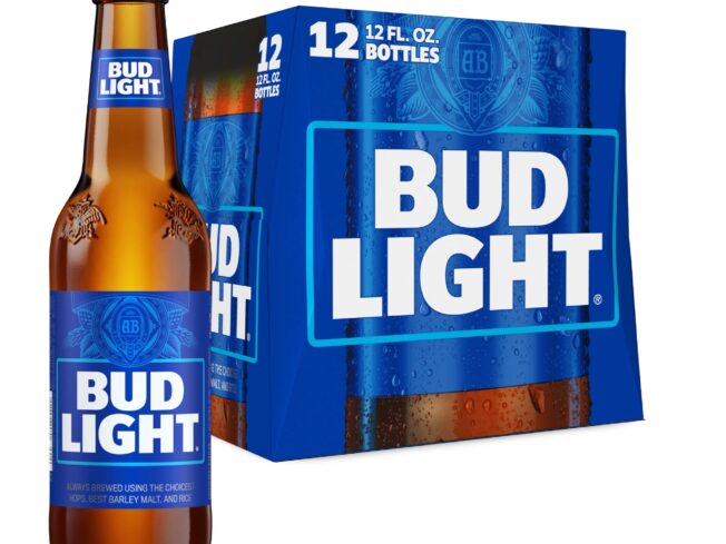 Bud Light American Lager Beer 12 pk btls