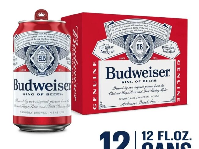 Budweiser 12 pk cans
