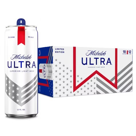 Michelob ULTRA Superior Light American Lager Beer.  - 18pk/12 fl oz Cans