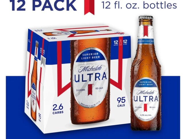 Michelob ULTRA Superior Light American Lager Beer - 12pk/12 fl oz btl