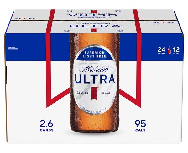 Michelob ULTRA Superior Light American Lager Beer - 24pk/12 fl oz btls