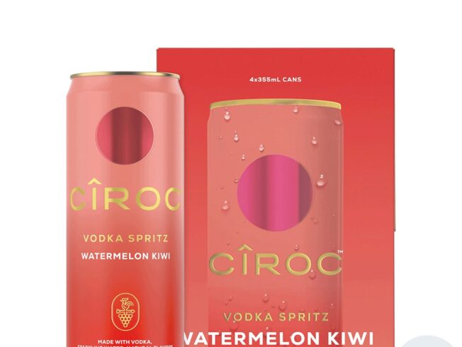 Ciroc Vodka Spritz Watermelon Kiwi 4 Pack 355ML