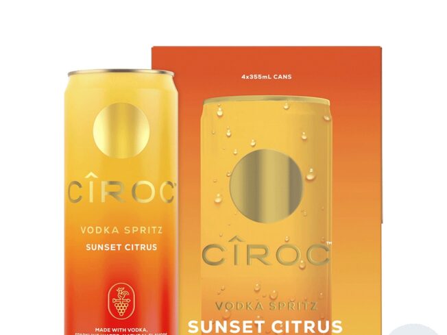Ciroc Vodka Spritz Sunset Citrus 4 Pack 355ML