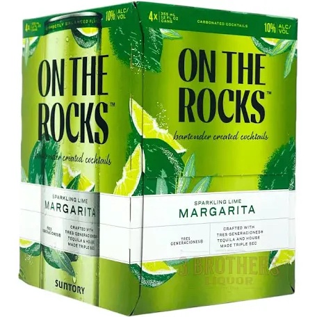 On The Rocks Sparkling Lime Margarita 12 oz 355 ML