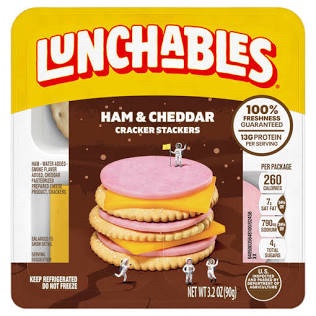 lunchables Ham & Cheddar 3.2 oz 90 g