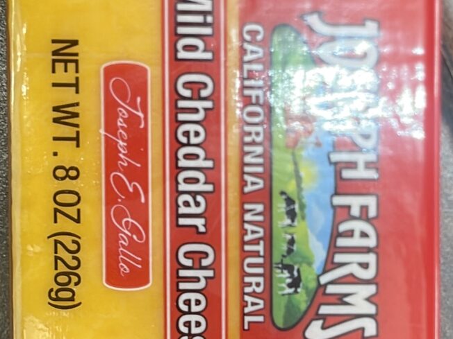 Joseph Farms Mild Cheddar Cheese 8oz 226g