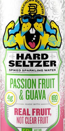 Belching Beaver Hard Seltzer Passionfruit &Guava 19 oz