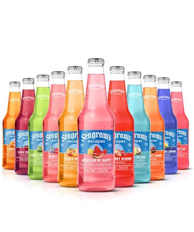 Seagram’s escapes 4pack All flavors in bottles
