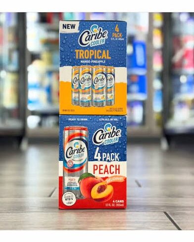 Caribe cooler 4pack cans all flavor