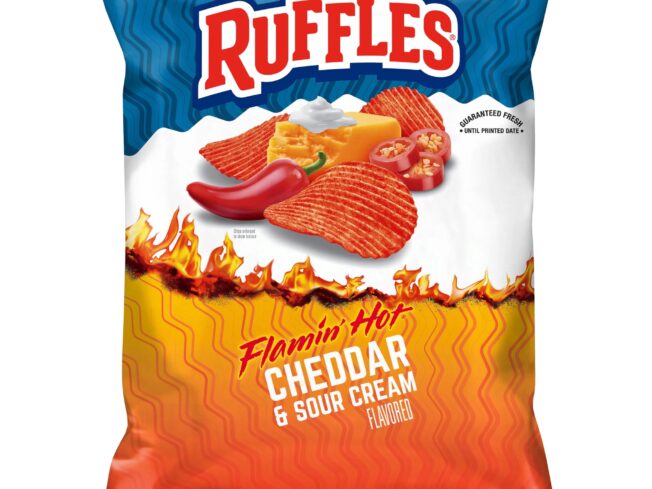 Ruffles flaming hot cheddar