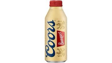 Coors Banquet 16oz banquet metal bottle