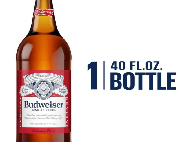 Budweiser Genuine Lager Beer (40 fl oz)