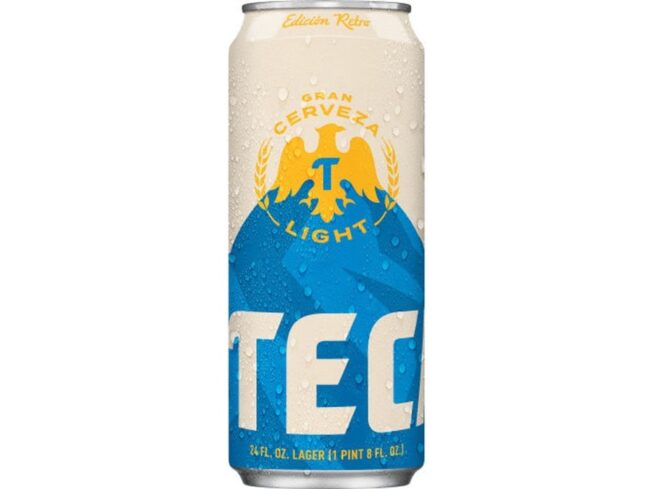 Tecate Light mexican lager 24oz can