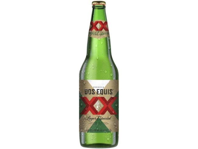 Dos equis XX lager especial glass bottle 24oz