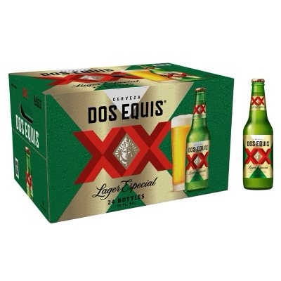 Dos equis mexican lager 12oz bottles 24 pack (24 x 12 oz)
