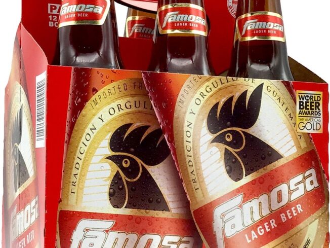 Famosa Lager Beer 6 pack 12 oz. Bottle