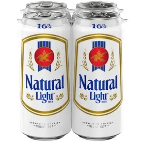 Natural light beer can 16Oz