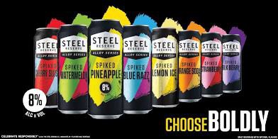 all flavors of Steel reserve  alloy series  in 24floz can
