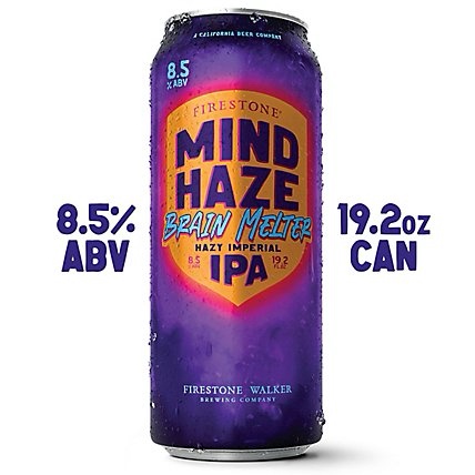 Firestone Walker Mind Haze Brain Melter Hazy Ipa Can - 19.2 Fl. Oz.
